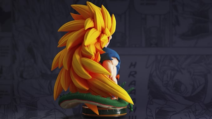 create anime stl models high quality for 3d printing and others
