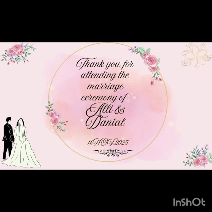 design elegent wedding invitation and reception card design