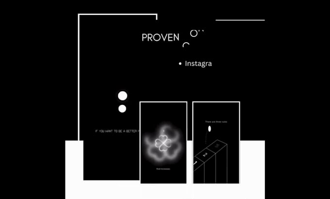 give 1200 dan koe style minimalist visuals viral video pack