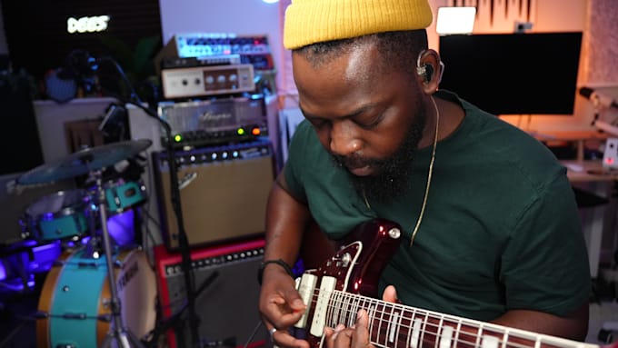 play christian  worship guitar or bass in 24hrs