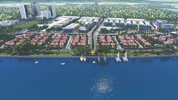 do design masterplan renderings, site plan and urban design