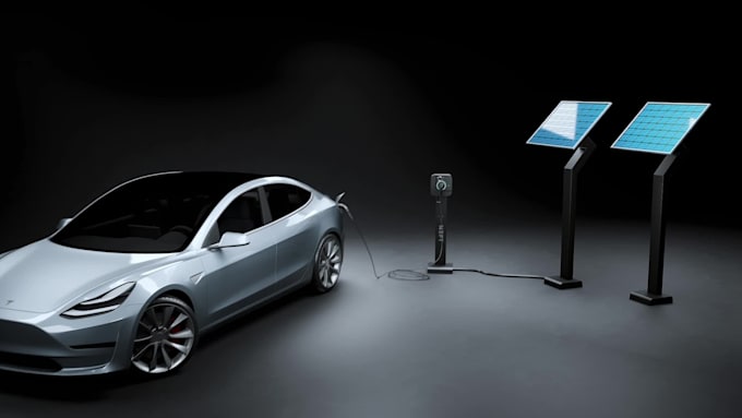 do solar panels 3d animated advertisement
