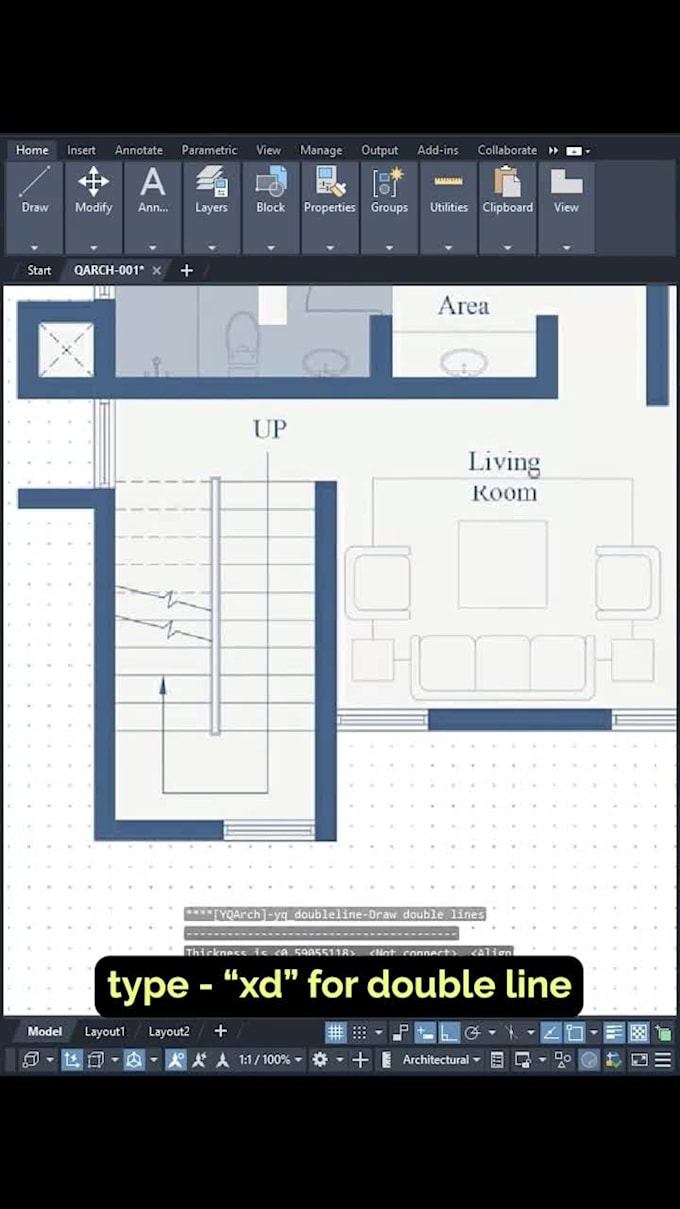 trace architecture, mep, structure in autocad