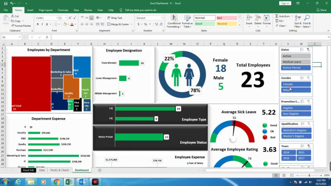 Create Dynamic Dashboard Using Ms Excel By Rashidamir1988 Fiverr