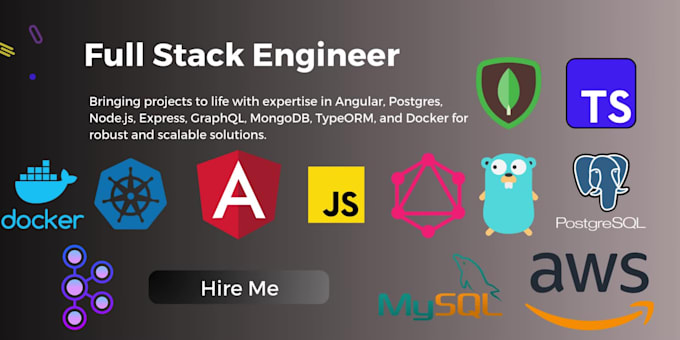 do web applications using java, go, angular
