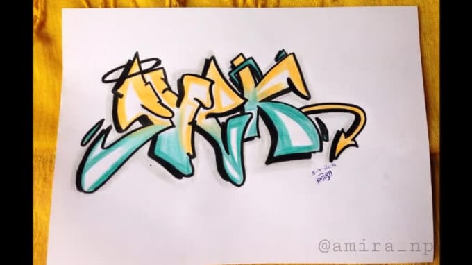 Design Awesome Graffiti Name Logo Or Words By Amira7nppp