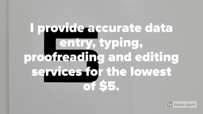 do fast and accurate data entry