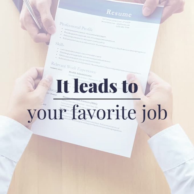 do professionally cv, resume writing and cover letter