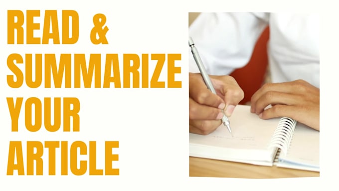 read and summarize any article,book or chapter