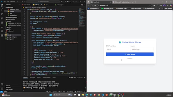 automate browser tasks using selenium, puppeteer, or playwright