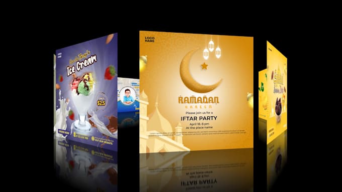 do creative  modern social media post design for your