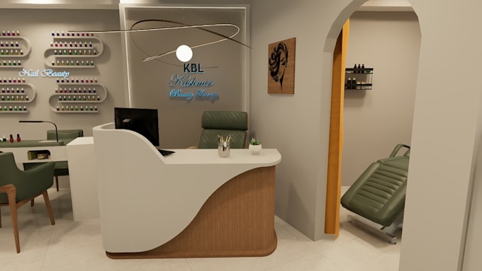 design beauty saloon, spa, hair saloon, interior
