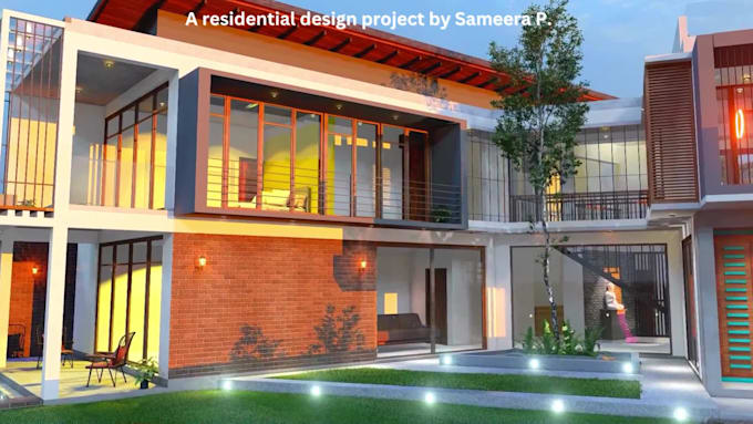 create 2d drawings high quality 3d rendering as an architect