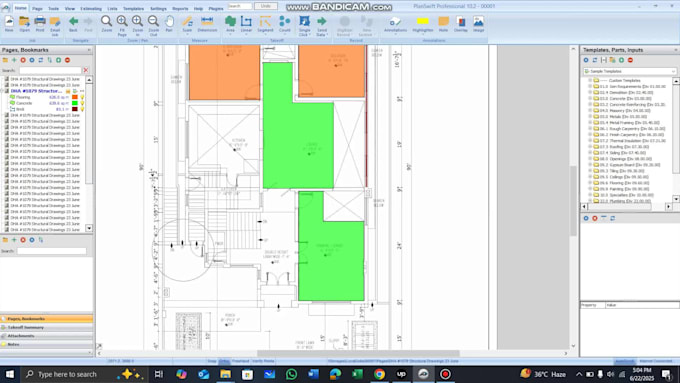 do construction estimation and quantity takeoff in planswift
