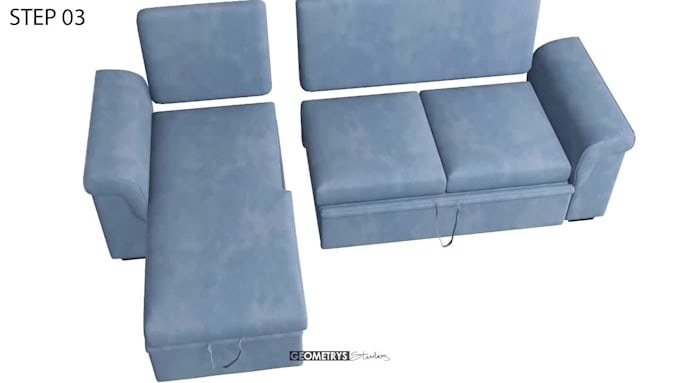 create 3d models and animation videos for furniture assembly