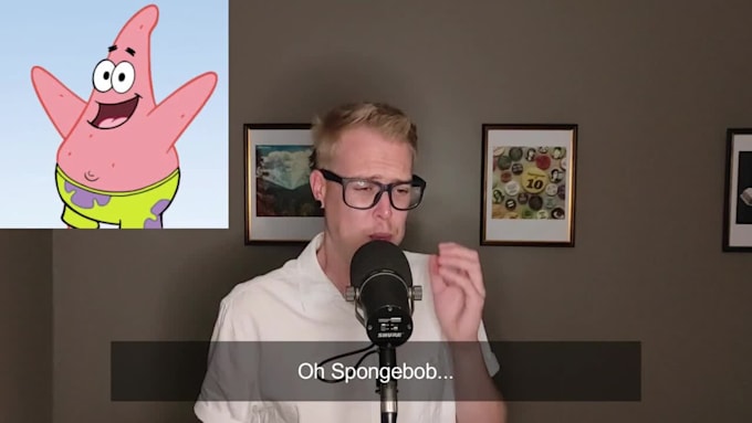 record a male voice over in a variety of accents