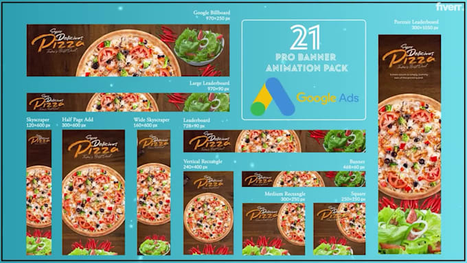 design HTML5 banner ads for google ads, adform, etc
