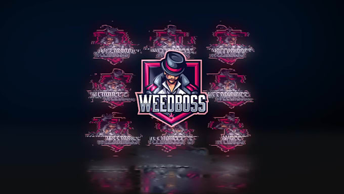create you a glitch logo intro