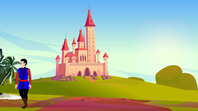 create an full  2d character animation video