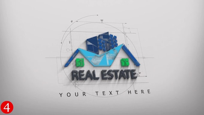 Make Professional Real Estate 3d Logo Intro Animation By Elvinwalker Fiverr