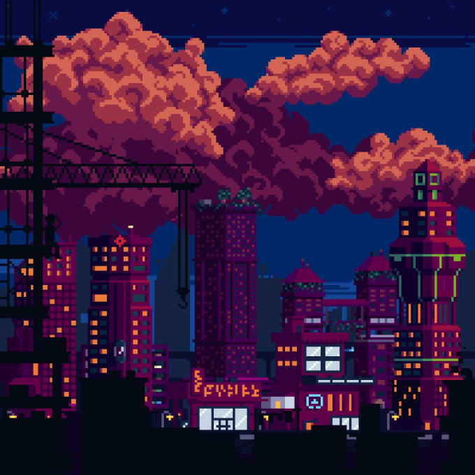 Make an amazing pixel art background of your choosing by Irandommizer ...