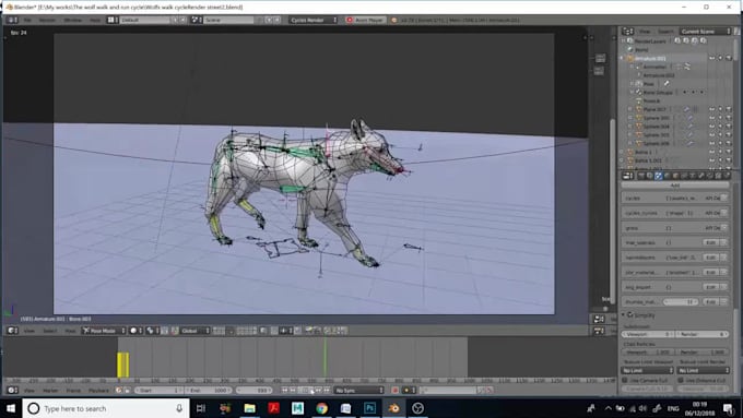 Ciclo de caminata 3d, animación animal, pose animal, animación de ciclo ...