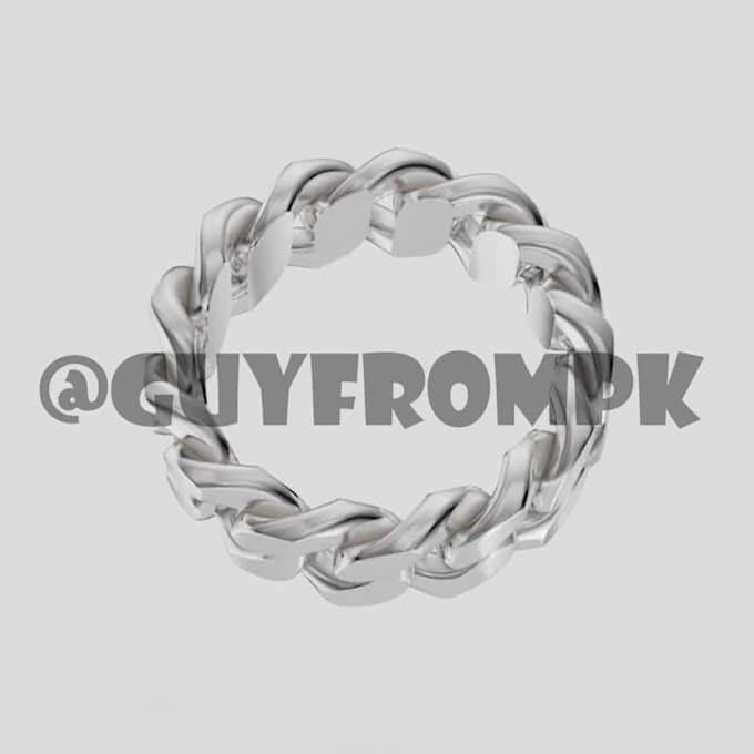 create jewelry design, jewelry rendering and animation