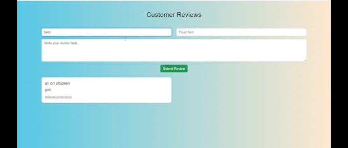 built the frontend web for you