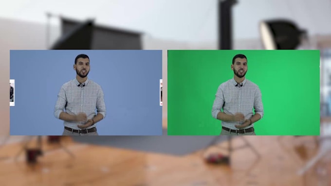 create an arabic male spokesperson green screen video