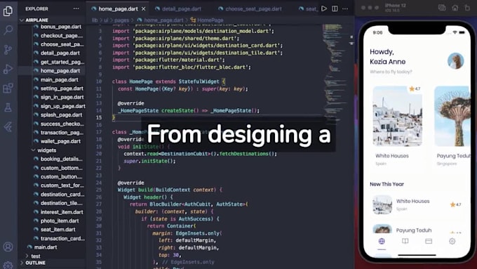 do flutter app development for android and ios