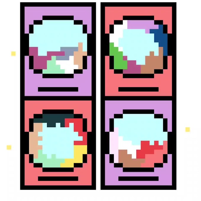 Create pixel art illustration, simple looping animation by Slicedbaecon ...