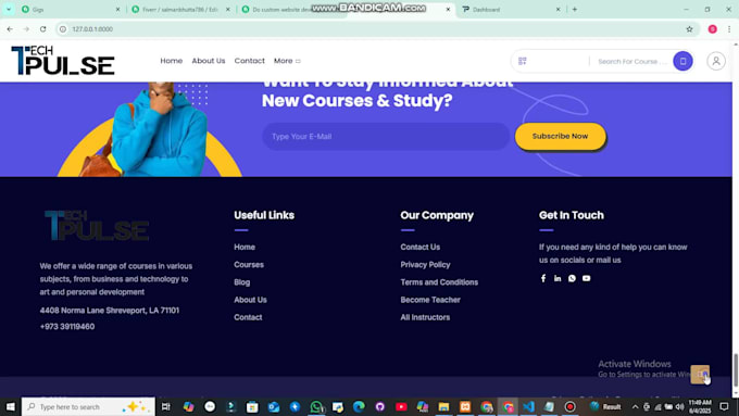 build custom full stack website with laravel react nextjs