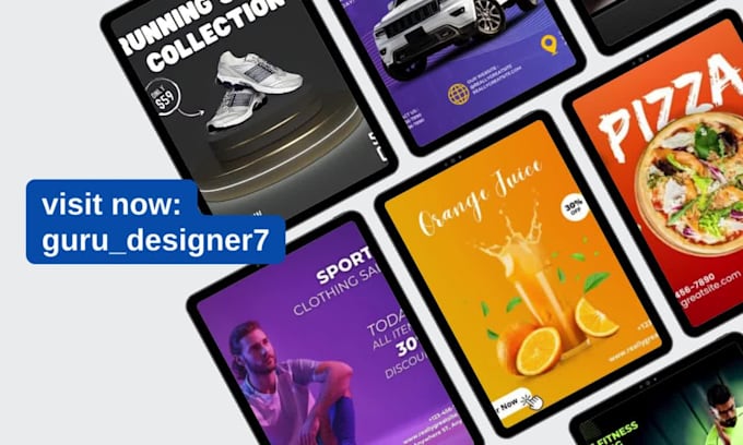 Creative social media posts or youtube thumbnail by Guru_designer7 | Fiverr