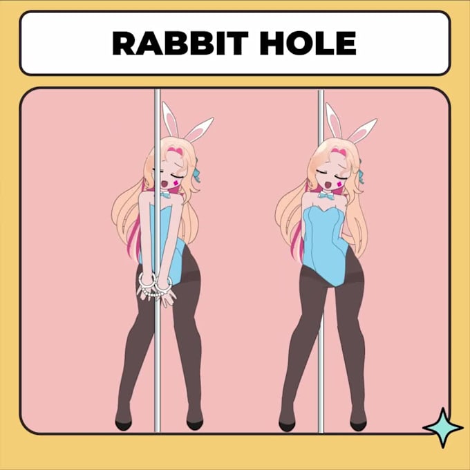 make cute rabbit hole dance ych