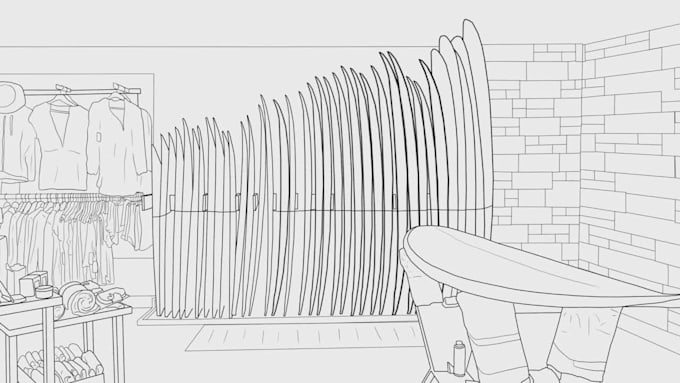 draw simple bold and easy cute cartoon coloring pages