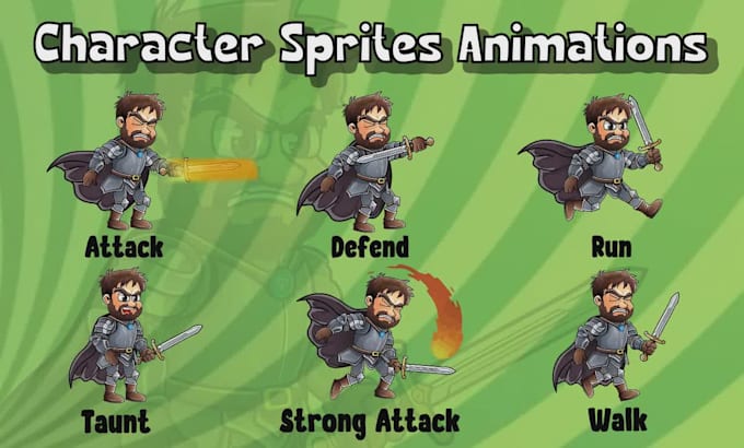 make game character and sprites animations
