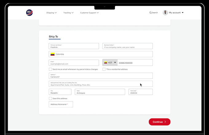 design stunning courier website for your app UI UX in figma
