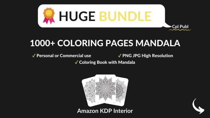 Download Deliver 1000 Mandala Coloring Pages Bundle Amazon Kdp By Claudiopalermo Fiverr