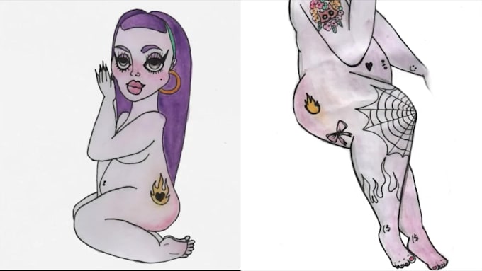 draw handmade terror,  mysterious illustrations for you
