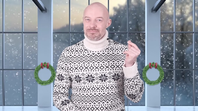 be your british male christmas spokesperson