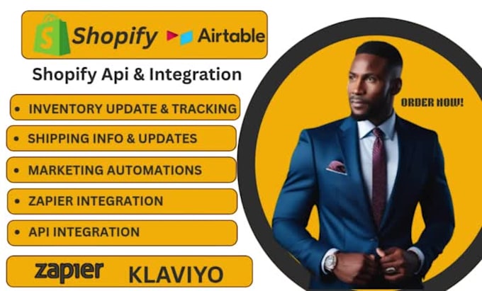 airtable api shopify klaviyo googlesheet make zapier automation