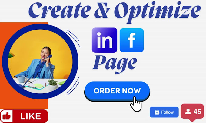 create and set up social media business page and account