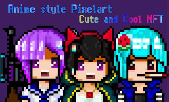 creat pixelart anime style nft collection