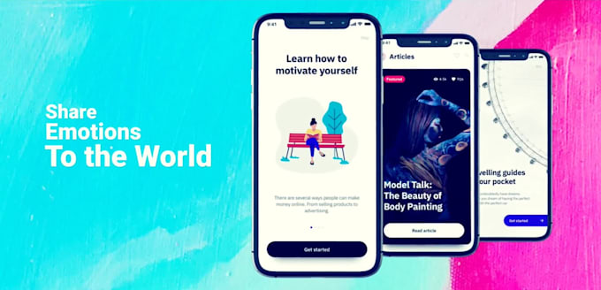 do 3d mobile app promo video for ios and android