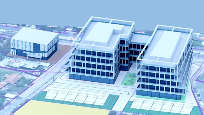 create 3d model of building according to autocad file