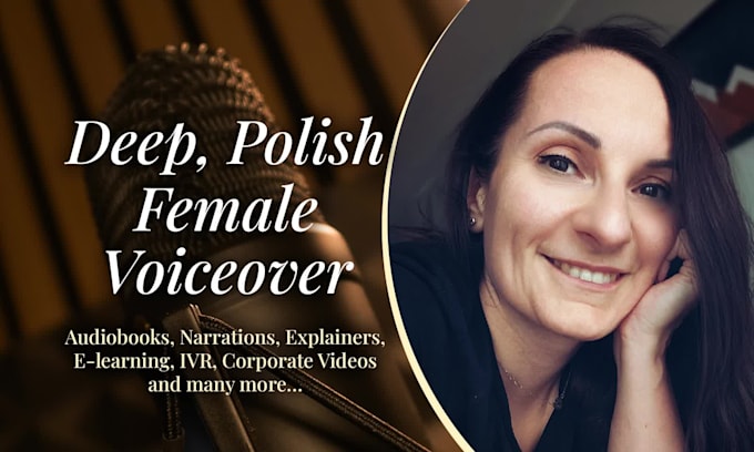 provide a professional deep female polish voice over recording
