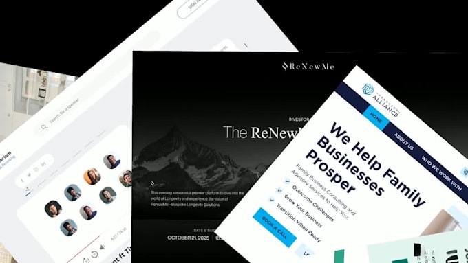 design modern website ui ux and high converting landing pages