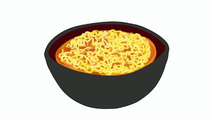 draw unique food illustration for menu,sticker,etc