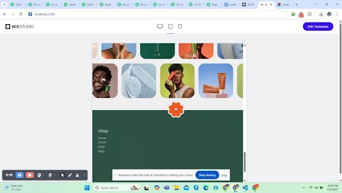 create a responsive and modern UI with react and tailwind