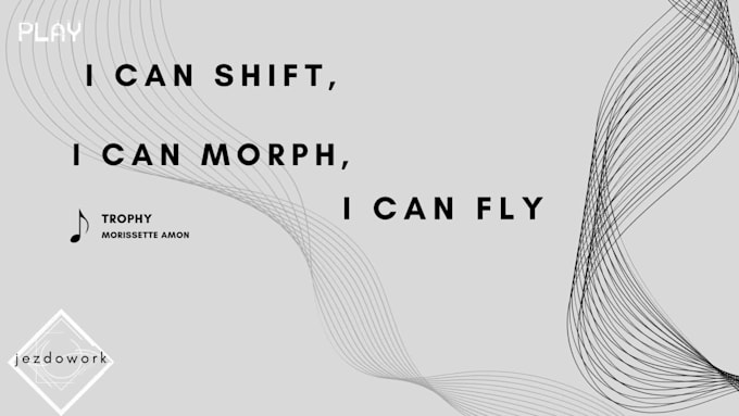 create a minimalist or basic lyric music video